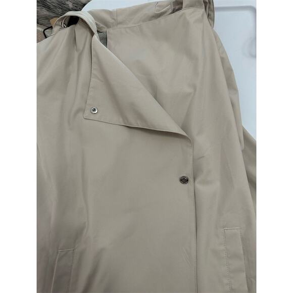 Bernardo Women's Trench Coat Small Beige Hooded Belted Long Casual - Picture 4 of 5